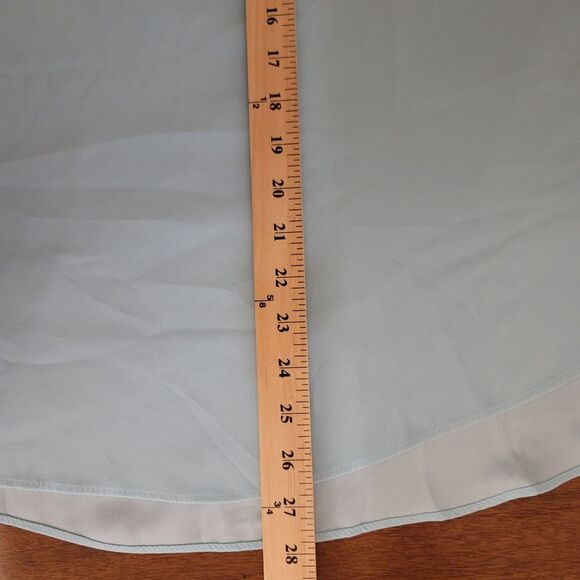 Trina Turk | Haipo Cold Shoulder Blouse with Ruffle Sleeves - Sky, Size XL - Picture 10 of 14